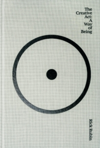 The Creative Act by Rick Rubin book cover, nonfiction creativity guide featured in The Shop Workspace blog.