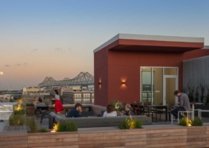 Roof top of the Shop workspace in New Orleans