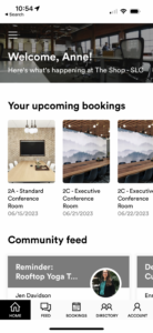 coworking app home