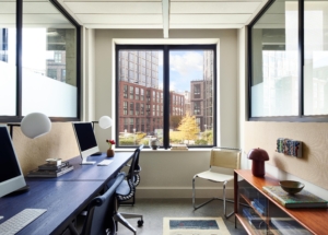 Two person private office at The Shop BK coworking space in Gowanus, Brooklyn