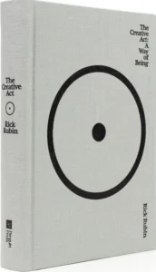 The Creative Act by Rick Rubin book cover, nonfiction creativity guide featured in The Shop Workspace blog.