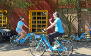 blue bike